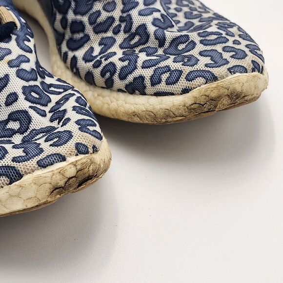 Adidas by Stella McCartney Pure Boost Mesh Sneakers Blue Leopard Size 8.5 - Picture 8 of 8